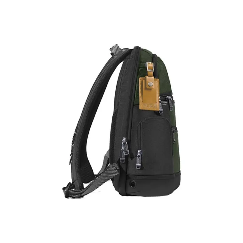 TUMI Nylon With Cow Leather Backpack Regular Men's Olive-3