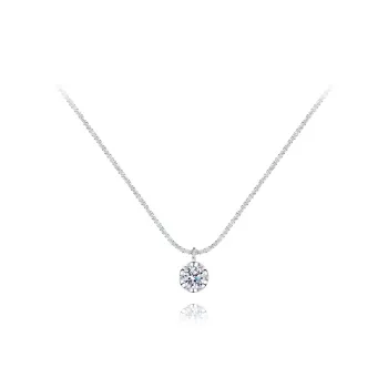 KUMET Zircon Necklaces Women's Same For Couples