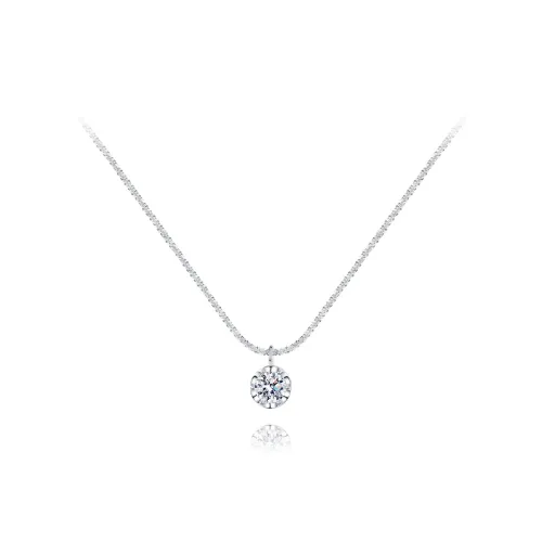 KUMET Zircon Necklaces Women's Same For Couples
