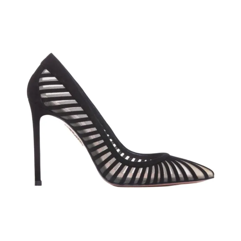 AQUAZZURA Passion Slim Heel High Heels 10.5cm Women's Black-1
