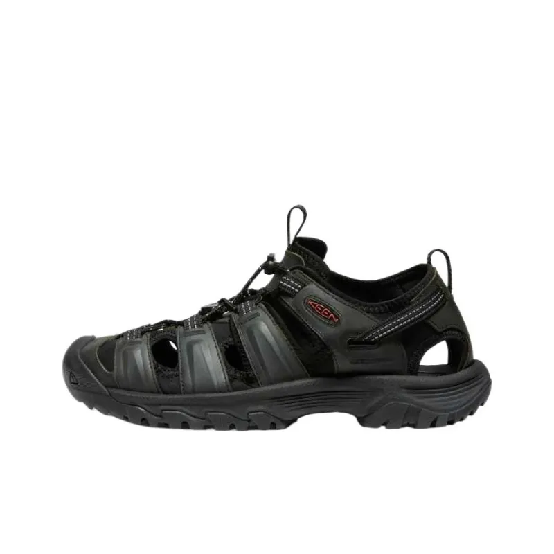 KEEN Targhee 3 Slip Resistant River Trekking Shoes Men's Gray Black-0