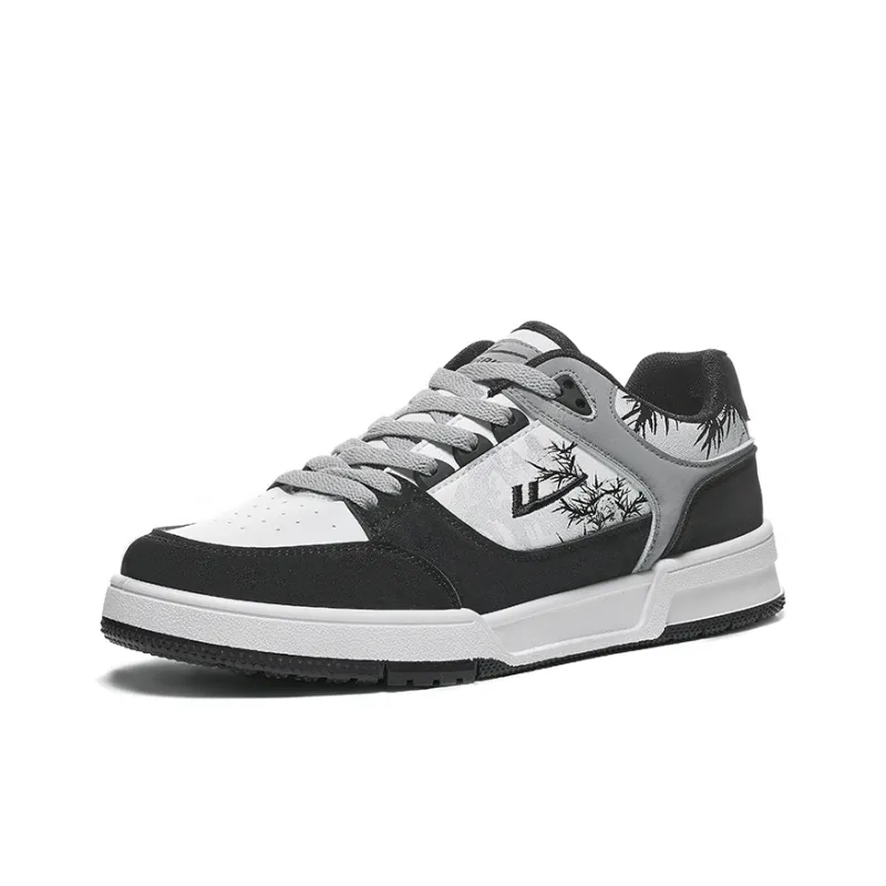 Warrior National Style Ink Bamboo Anti-Slip And Wear-Resistant Breathable Low-Top Skateboard Shoes Unisex-7