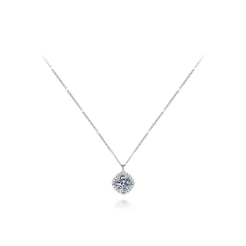 KUMET Zircon Necklaces Women's Same For Couples