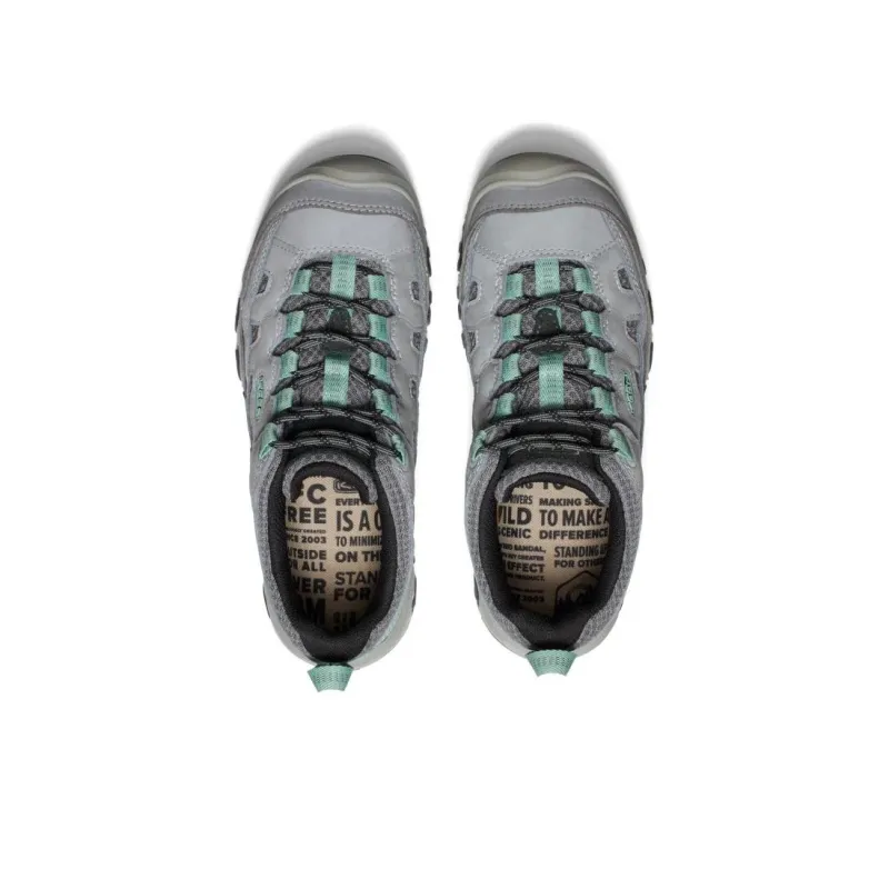 KEEN Targhee 4 Abrasion Resistant Low Top Hiking Shoes Women's Silver-3