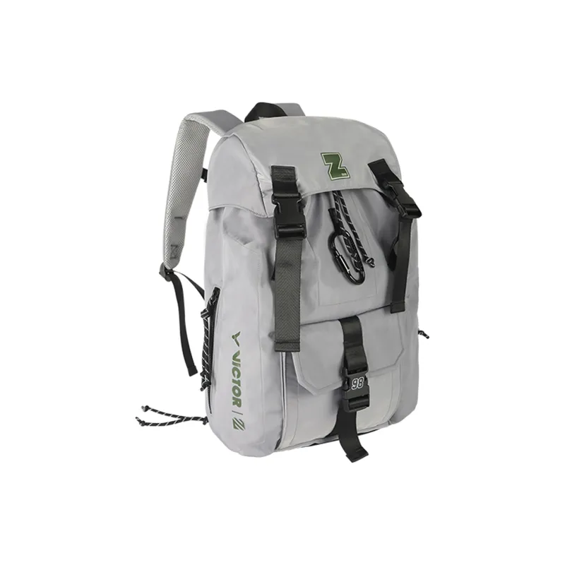 VICTOR x LIZIJIA Badminton Bags Backpack Antarctic Gray Unisex-0