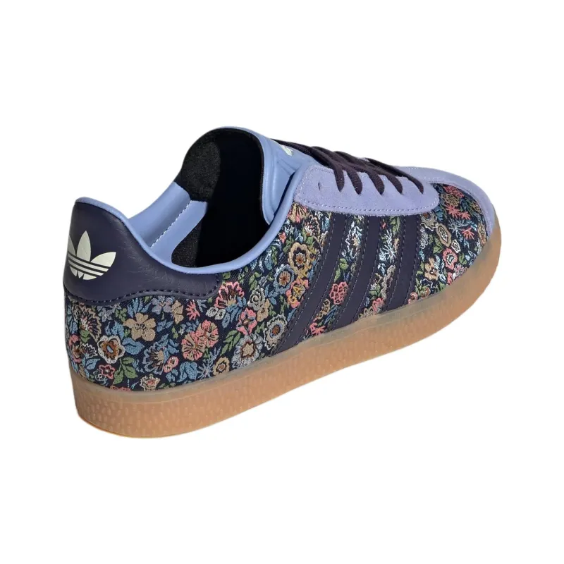 Adidas Originals GAZELLE Abrasion Resistant Low Top Kids' Skateboarding Shoes Blue Black Teenagers-5