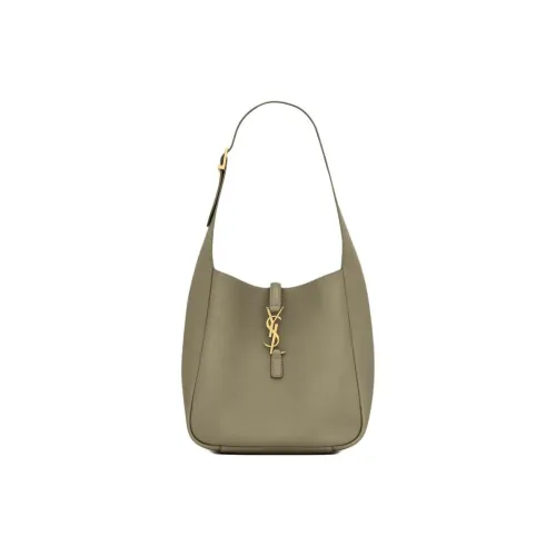 SAINT LAURENT LE5A7 Calfskin Shoulder Bag Small Size Women's Strong Moss