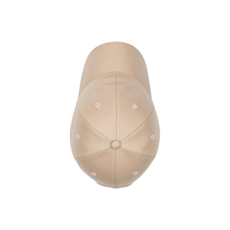 New Era Polyvinyl Chloride, Synthetic Leather Baseball Caps Unisex Beige-2