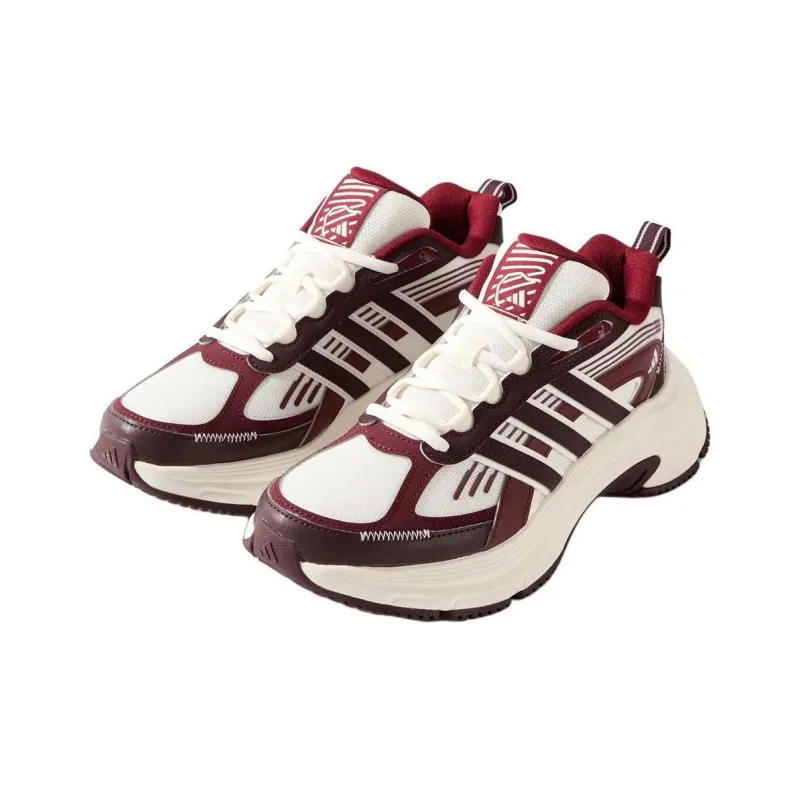 Adidas FC CLASSIC Anti Slip Wear Resistant Low Top Running Shoes Unisex White Red-2