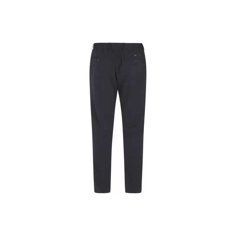 HERNO Seersucker Straight Leg Trousers-1