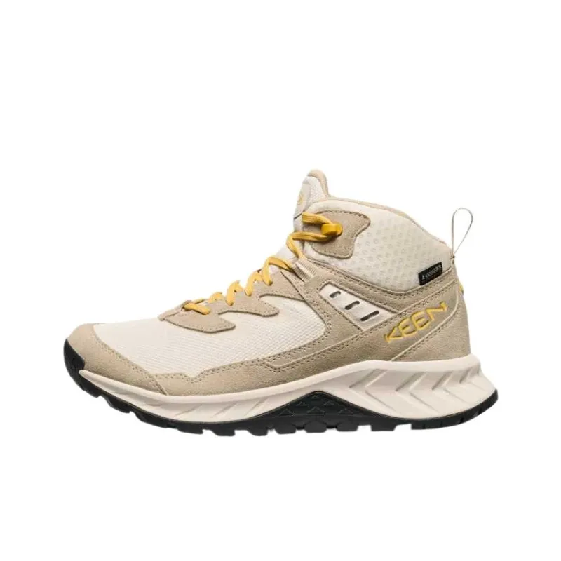 KEEN HIGHTRAIL Abrasion Resistant High Top Hiking Shoes Women's Ecru-0