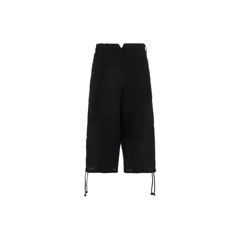 Yohji Yamamoto Ground Y SS25 Casual Shorts Unisex Black-2