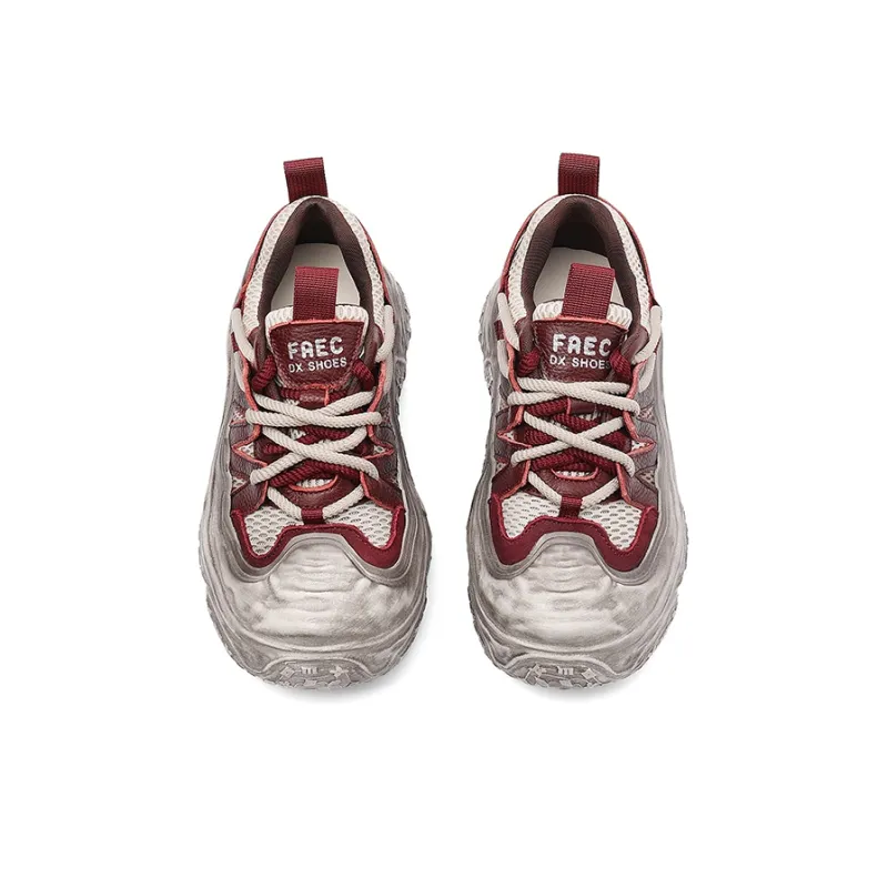 BURGELY Wear-Resistant Low-Top Chunky Sneakers Women's-2