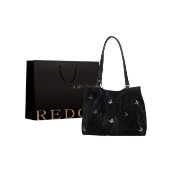 REDOO PU Tote Bag, Shopping Bag, Handbag, Shoulder Bag Women's Ecru/Silver/Blue/Black