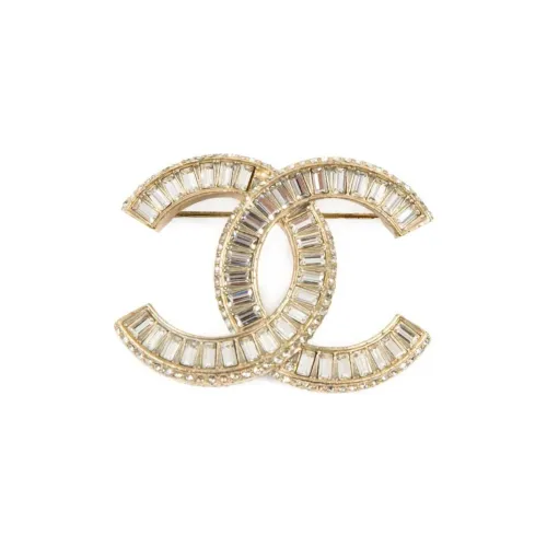 CHANEL 2015 Cc Crystal-embellished Brooch