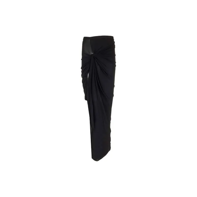 RICK OWENS Knot detail Crepe Skirt-1