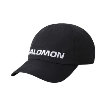 SALOMON Nylon Baseball Caps Unisex Black