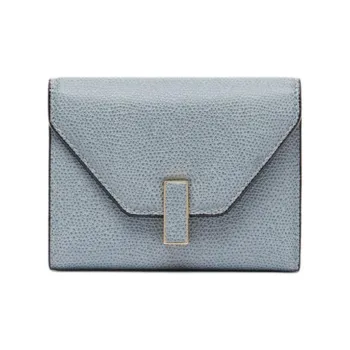 Valextra Iside Calfskin Wallet Women's Blue