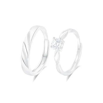 Cuz Strange Intention S999 Fine Silver Rings Unisex