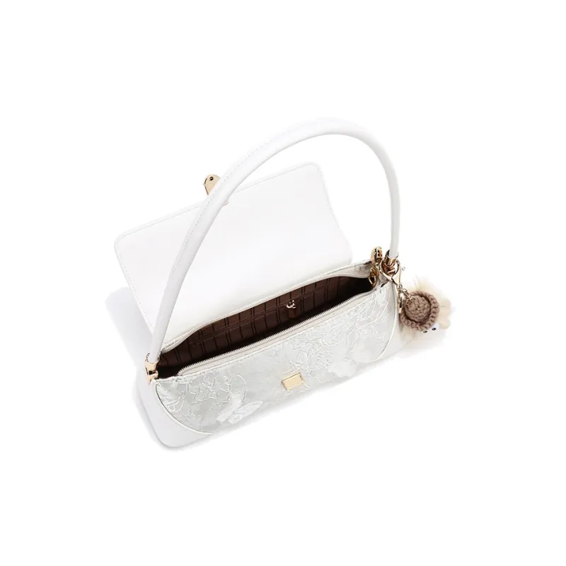 Carit&Koty PU Shoulder Bag Women's White Black Pink-4