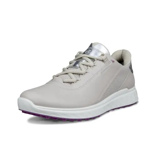 Ecco S Casual Anti-Slip Wear-Resistant Low-Top Golf Shoes Women's Gravel Gray/Silver
