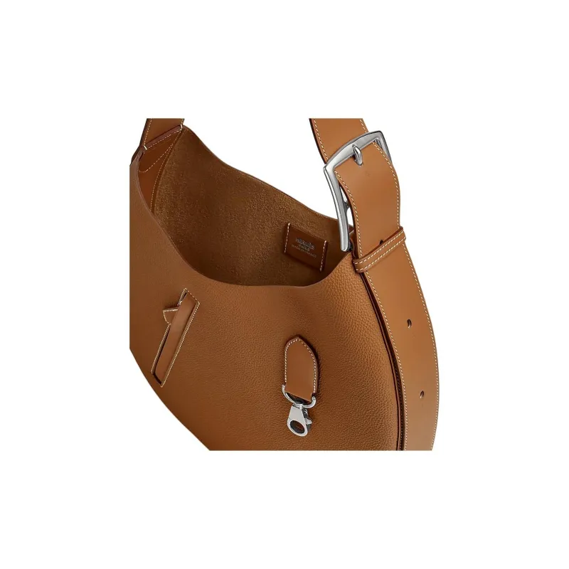 HERMES Arcon Togo Leather With Swift Calfskin Handbag, Shoulder Bag Women's Gold-3