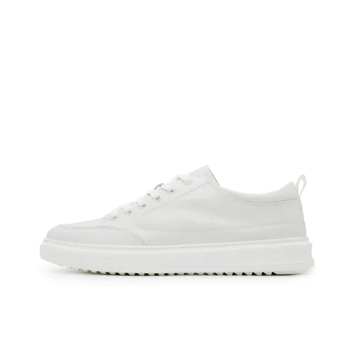 Satchi Low Top Skateboard Shoes Men's White