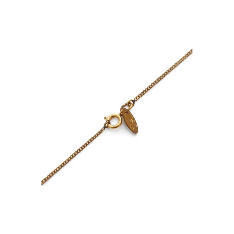 CHANEL 1981 1985 Cc Logo Necklace-1