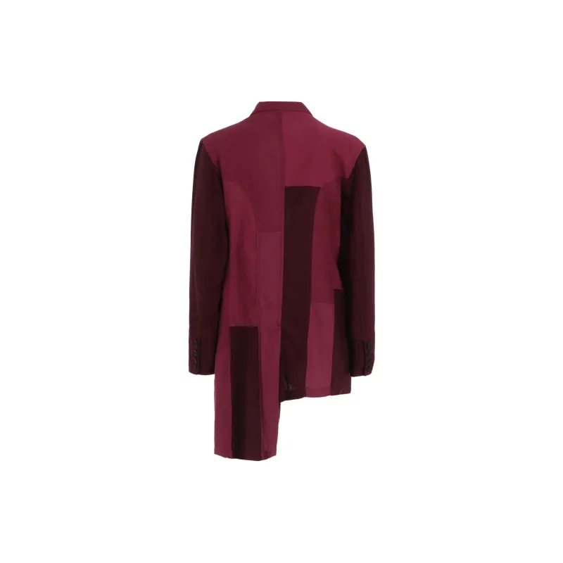 Yohji Yamamoto Ground Y SS25 Jackets & Coats Unisex Burgundy-1