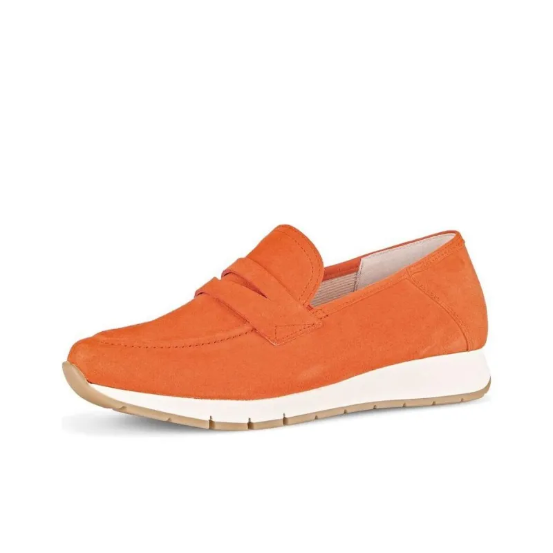 Gabor Comfort Slip Resistant Low Top Casual Shoes Unisex Orange-1