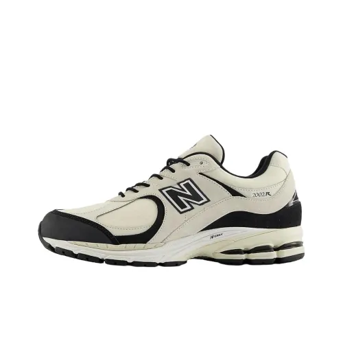 New Balance NB 2002R Anti Slip Wear Resistant Low Top Casual Running Shoes Men's Beige Black