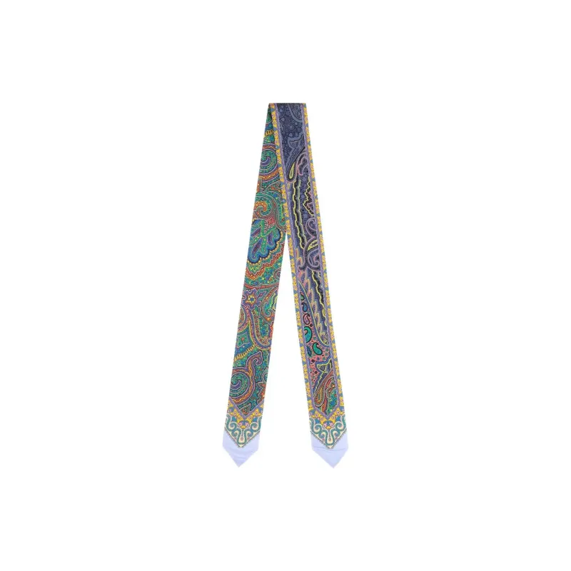 ETRO Paisley Printed Satin Scarf-0
