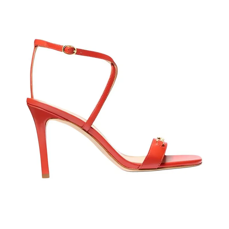 MICHAEL KORS Lena Strap Sandals 8.9cm Women's Red-1