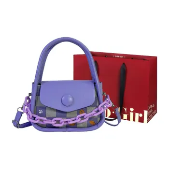 GOX PU One Shoulder Handbag Regular Women's Ecru/Black/Purple/Coffee/Green/Pink
