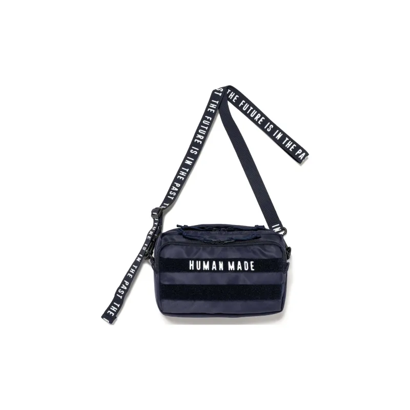 HUMAN MADE Nylon Shoulder Bag, Crossbody Bag Small Size Unisex Marine Blue-0