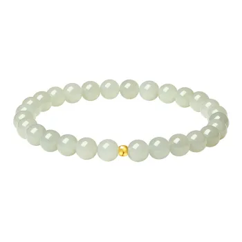 Olampe Hetian Jade Bracelets White Jade/Pale Greenish White Jade Women's