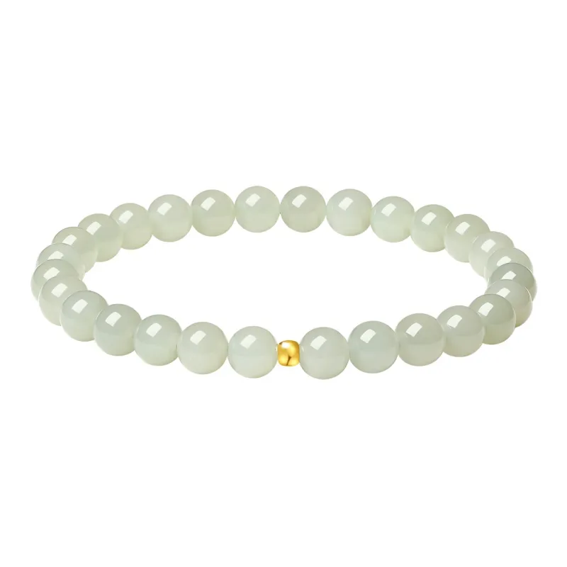 Olampe Hetian Jade Bracelets White Jade/Pale Greenish White Jade Women's-0