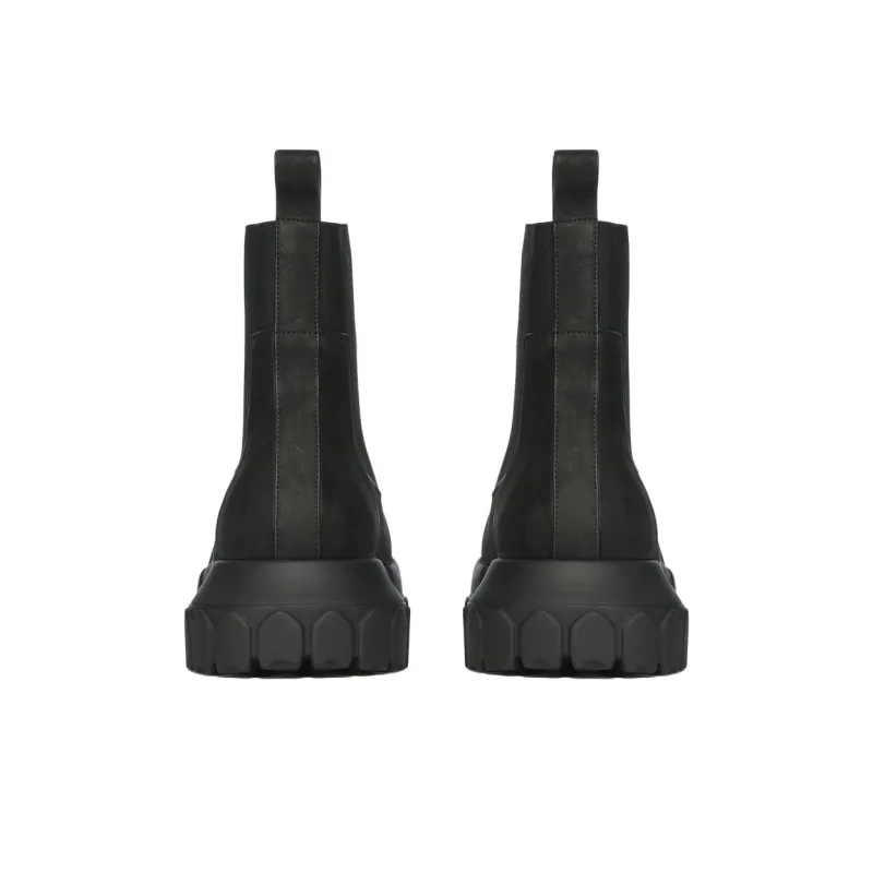 RICK OWENS/RO Short Chelsea Boots Men's Black-3