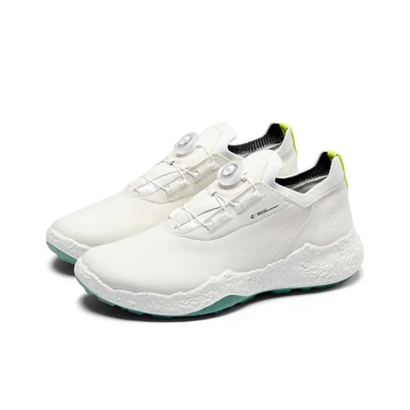 Ecco GOLF BIOM H5 Anti Slip Wear Resistant Low Top Golf Shoes Men's White-2