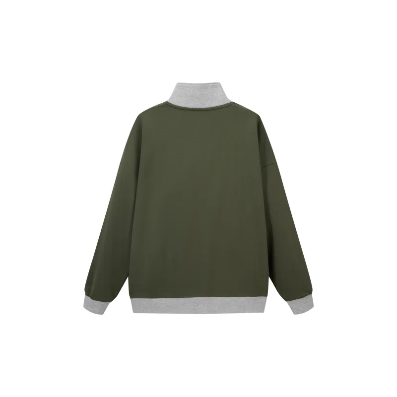 PJ's Vigor Sweatshirt Unisex Army Green * Heather Gray-1