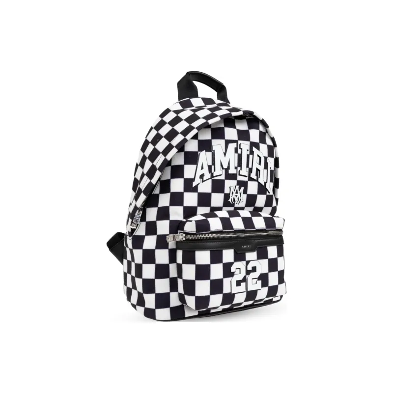 AMIRI Leather Backpack Kids' Black & White-1