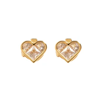 Kate Spade Crystal Heart Stud Earrings
