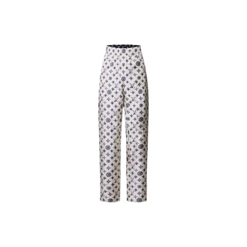 LOUIS VUITTON Monogram Silk Jogging Pants