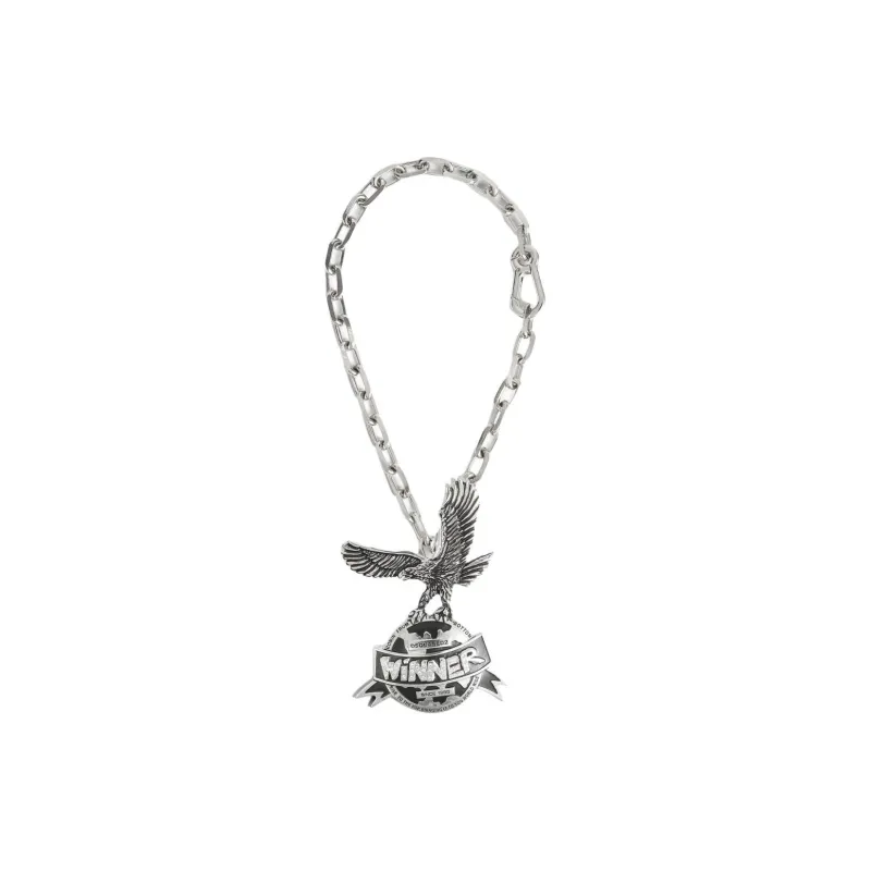 DSQUARED 2 Logo Charm Necklace-1