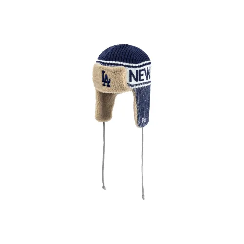 New Era Knitted Fabric Python Velvet Acrylic Polyester Acrylic Trapper Hats Unisex Blue