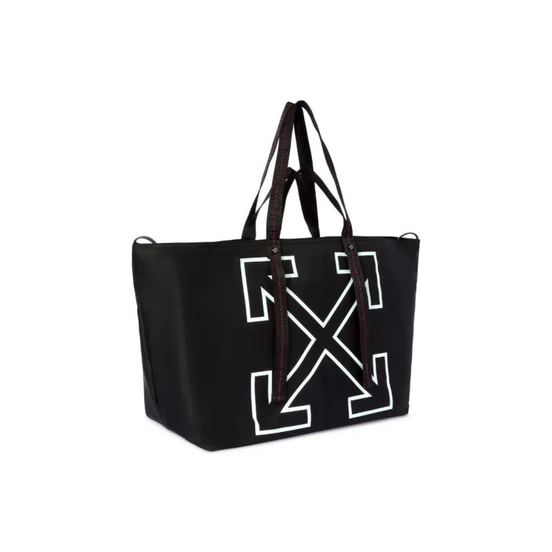 OFF WHITE Large Heritage Day Off Tote Bag 'Black'-1