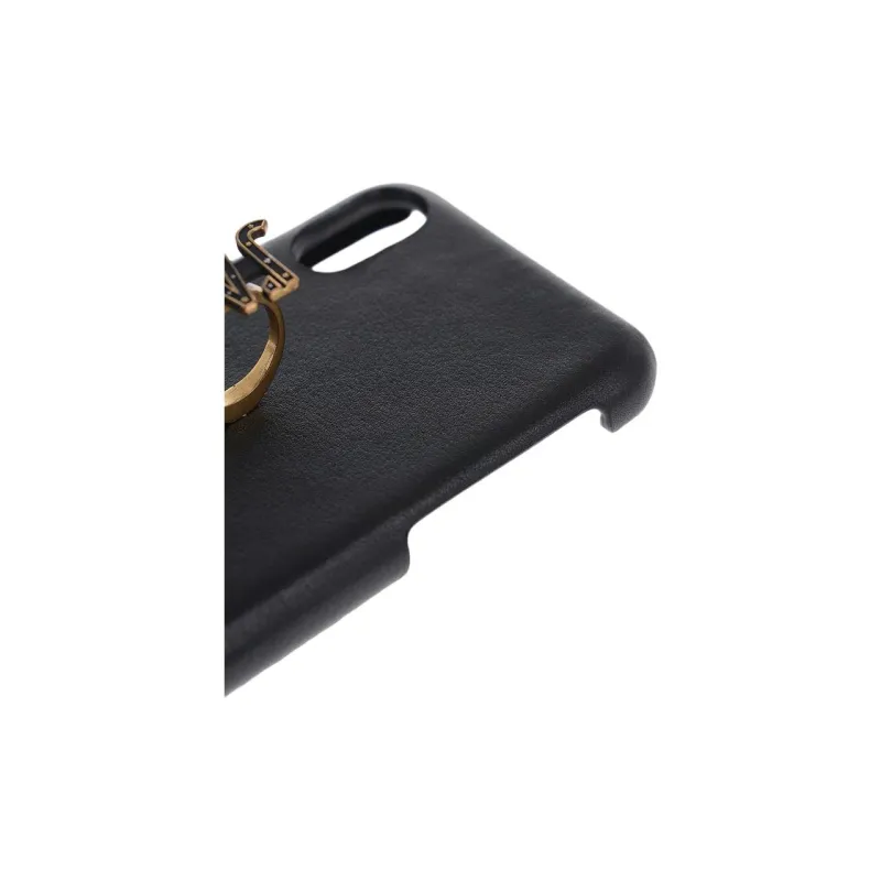 DIOR Leather Material With Metal Detail Phone Cases Available For IPhone X/XS Minimalist-3