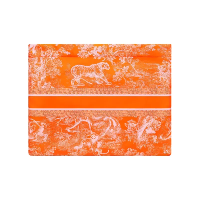 DIOR DiorTravel Technical Fabric Clutch Women's Fluorescent Orange-3