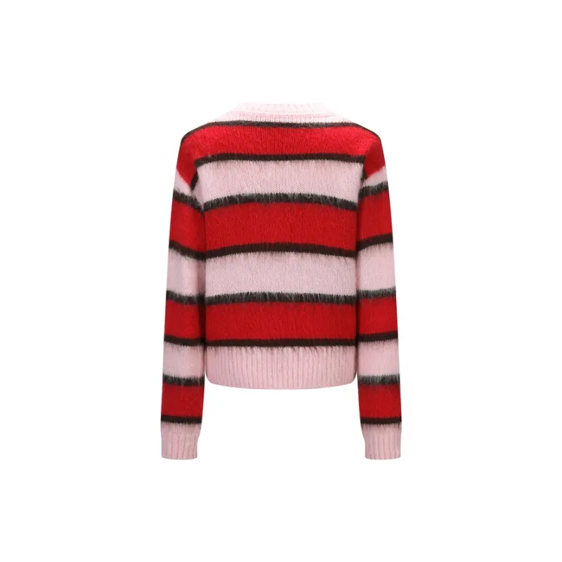Three Quarters Sweater Women's Pink-1
