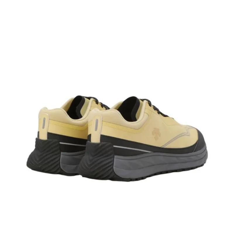 DESCENTE Anti Slip Wear Resistant Low Top Casual Shoes Unisex Yellow Black-2